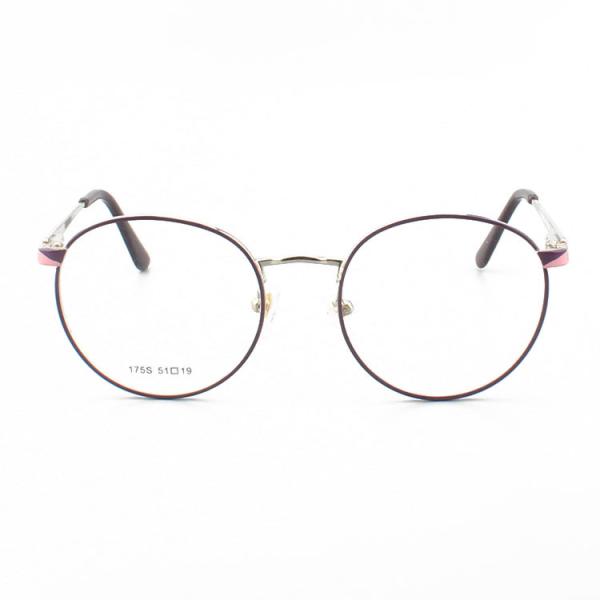 Round Eyewear Stainless Steel Metal Optical Frame