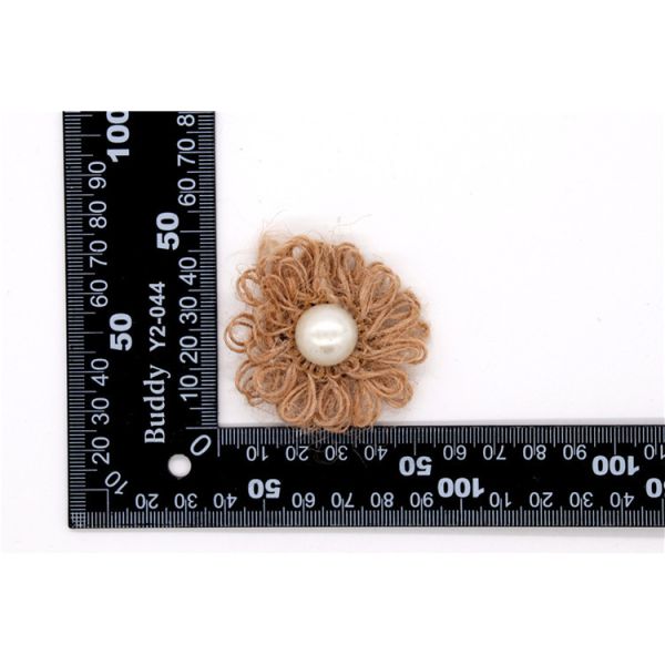 Hand Sintered Edge Flower /girl flower made of satin ribbons/Hand-simulated flower Various colors Fabric, wool