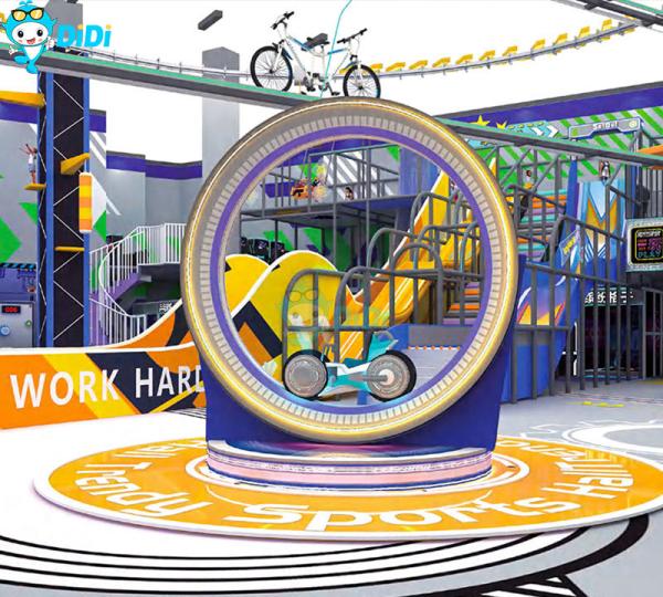 Indoor Playground Equipment Circular Riding Amusement Equipment Kids Play Light Rides