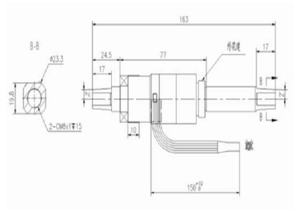 Stainless Steel JIS axis center Torque Sensor 4.5~5.5(VDC) For Power-assisted Bicycles 0.5~90(N·m) IP66