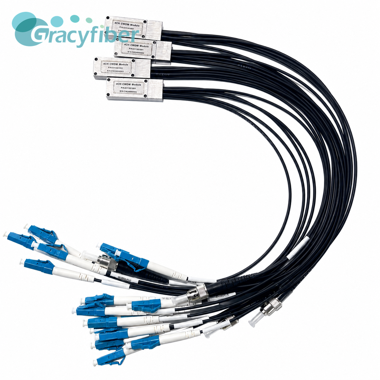 16 Channel CWDM Module Fiber Optic CWDM Mux Demux Low Insertion Loss High Isolation
