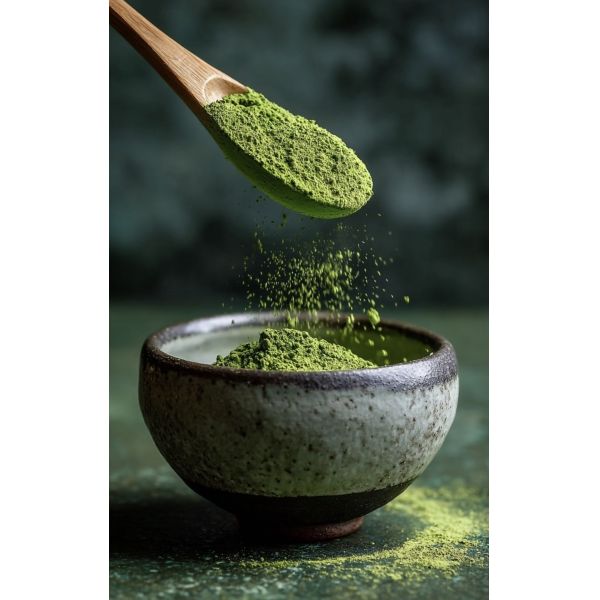 Decaffeinated Culinary Grade Organic Matcha Powder in Bulk Packaging for Baking and Smoothies