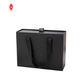 Rigid Paper Perfume Packaging Box With Ribbon FSC Sliding Drawer Black Gift Box
