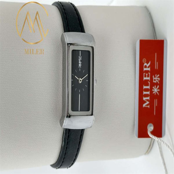 Impression au laser de logo en cuir courroie de quartz montre à 30 mètres étanche