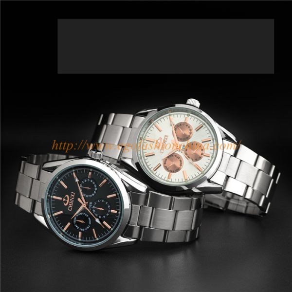 006B Rose Gold Numerals Small Dials Men Watch Stainless Steel Watch Luxury Stylish Watches