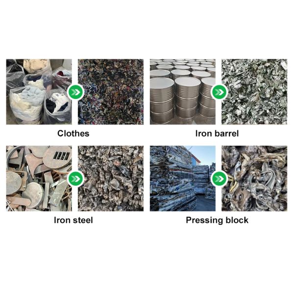 Dual Shaft Rubber Tire Shredder Machine for Waste Tyre Recycling