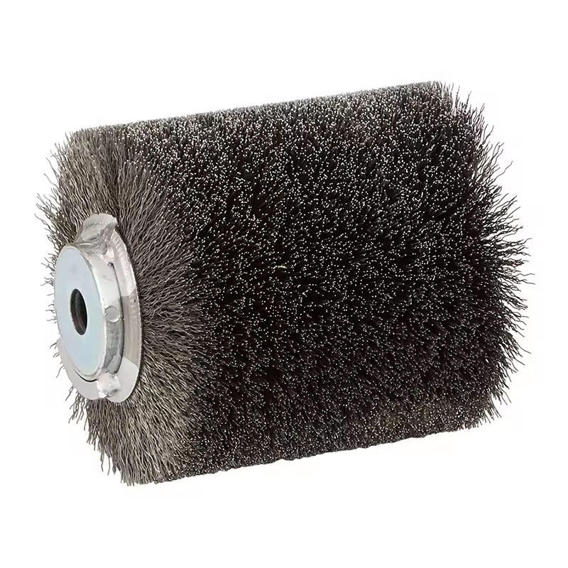 Brosse à rouleaux en acier inoxydable de 0,3 mm personnalisée pour éliminer la peinture dure du métal
