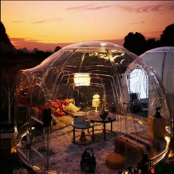 1 - 20mm Starry Sky Room Dining Bubble Tent Sleeping Panoramic Landscape Bubble Outdoor Tent