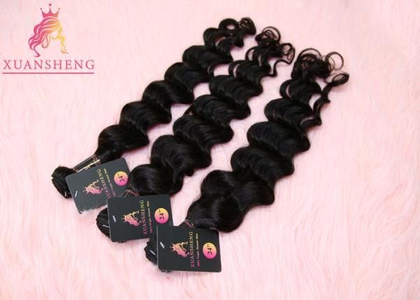 Unprocessed Virgin Malaysian Human Hair Loose Wave Extensions Full Cuticle