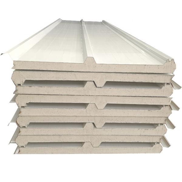 Four Wave Polyurethane PU Roof Panel Fireproof Thermal Insulation Sandwich Panel