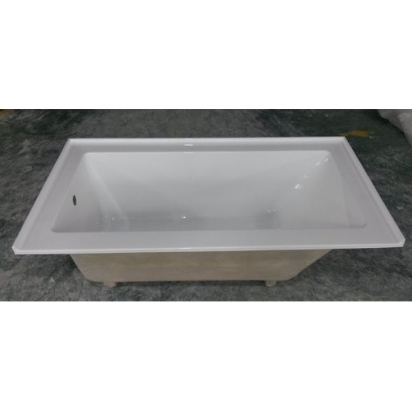 cUPC drop in acrylic sitting bathtub 3 sides tile flange North-America tub