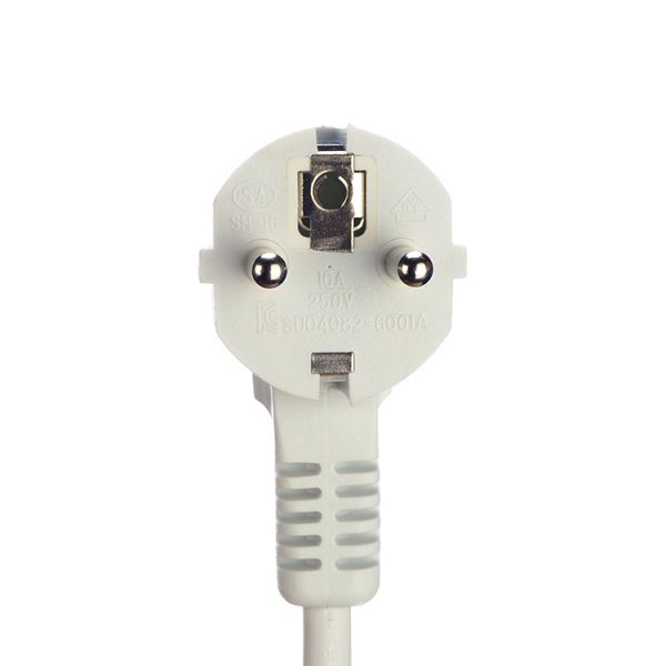1 8m Braided/Cotton Cable Stripped End VDE Approved European Cee7/7 AC Cord for Steam Iron and Rice Cooker