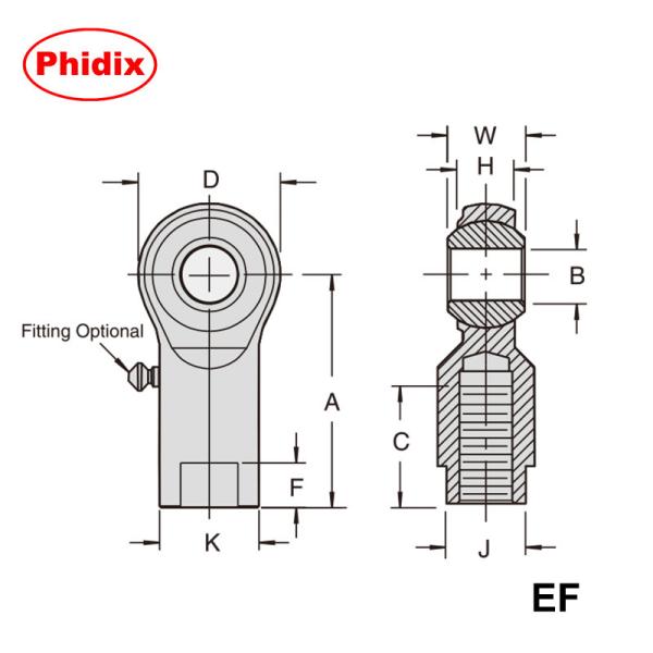 EM-M/EF-M Series Metric Rod Ends: PTFE-Lined, Corrosion-Resistant Heavy-Duty Joints for Low-Maintenance Motion Control
