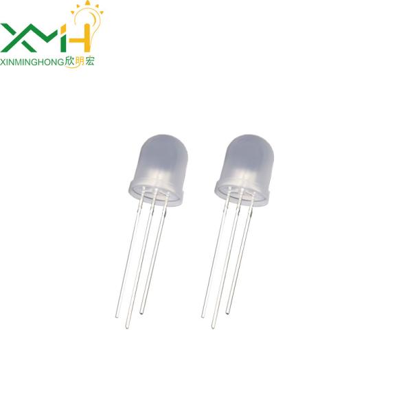 Round Head 10mm Through Hole LED Red And Yellow Dual Color Diffused