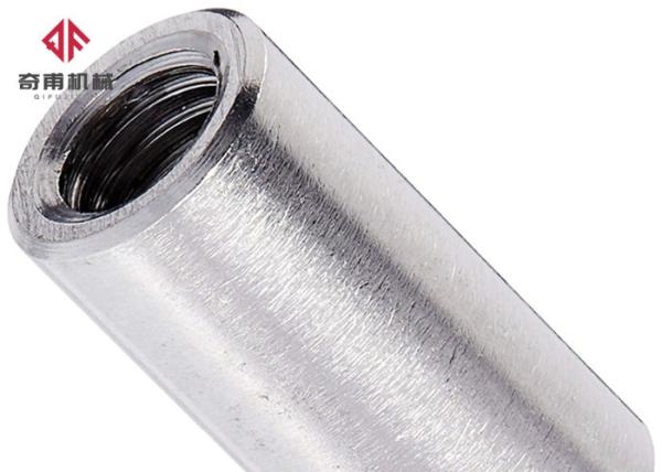 Straight Stainless Steel Rebar Couplers Metal Bushing Sleeve ISO9001