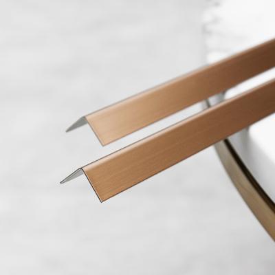 201 304 316 L Shaped Stainless Steel Trim Protection Corner Edge Trim