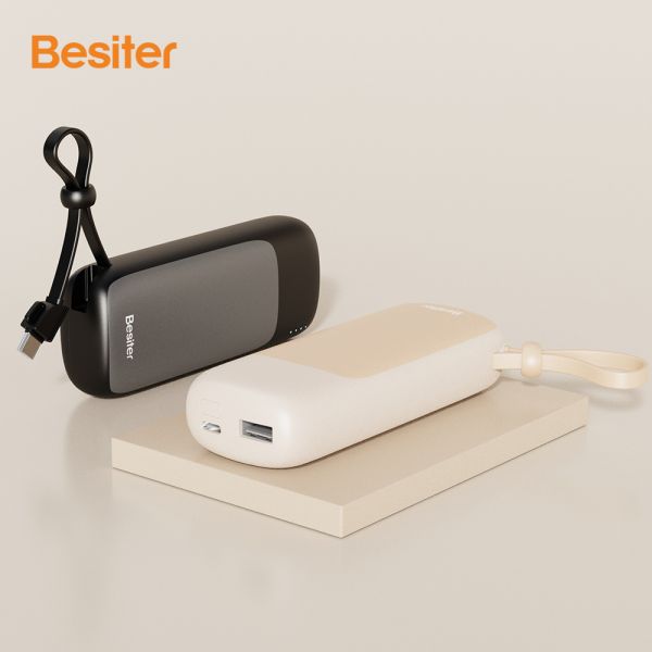Electronics Portable Power Bank Battery Chargers with Cable OEM/ODM 10000mah
