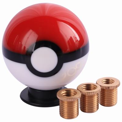 alavanca de câmbio colher pokebola âmbar personalizada mestre botão de mudança de bola arredondada