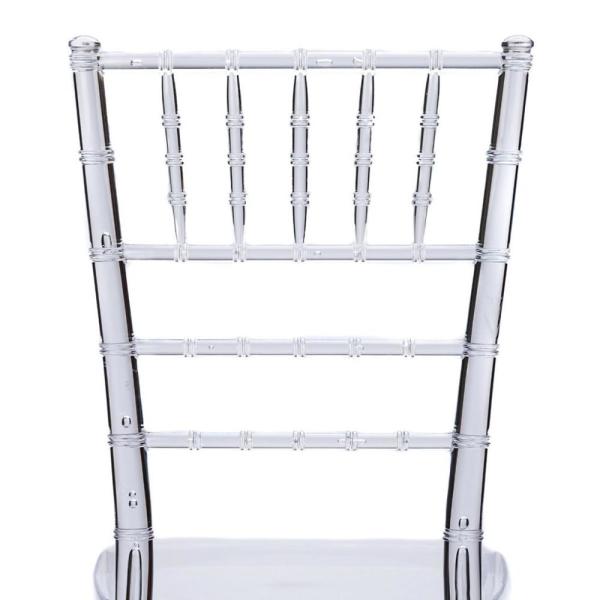 Plastic Acrylic Clear Resin Tiffany Chiavari Dining Chair For Wedding