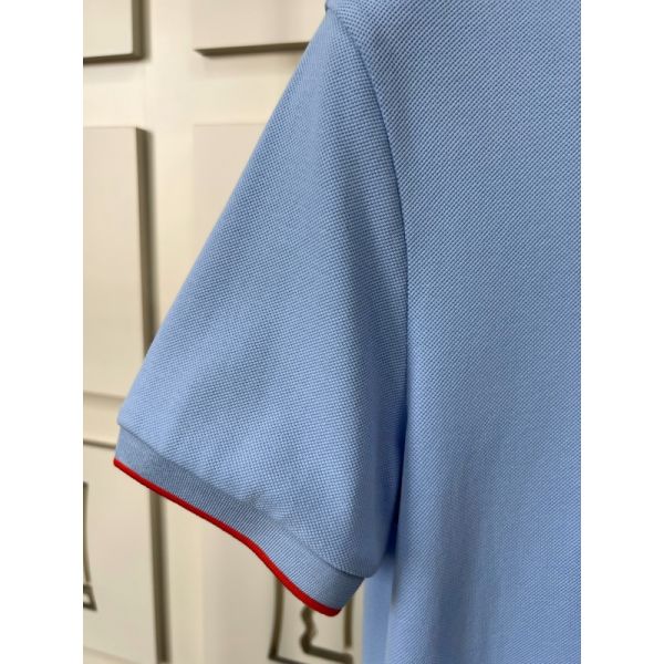 Men's Polo Shirts with Contrast Trim & Textured Design 100% Cotton Piqué High Quality T-Shirt Factory Men Polo T-shirt