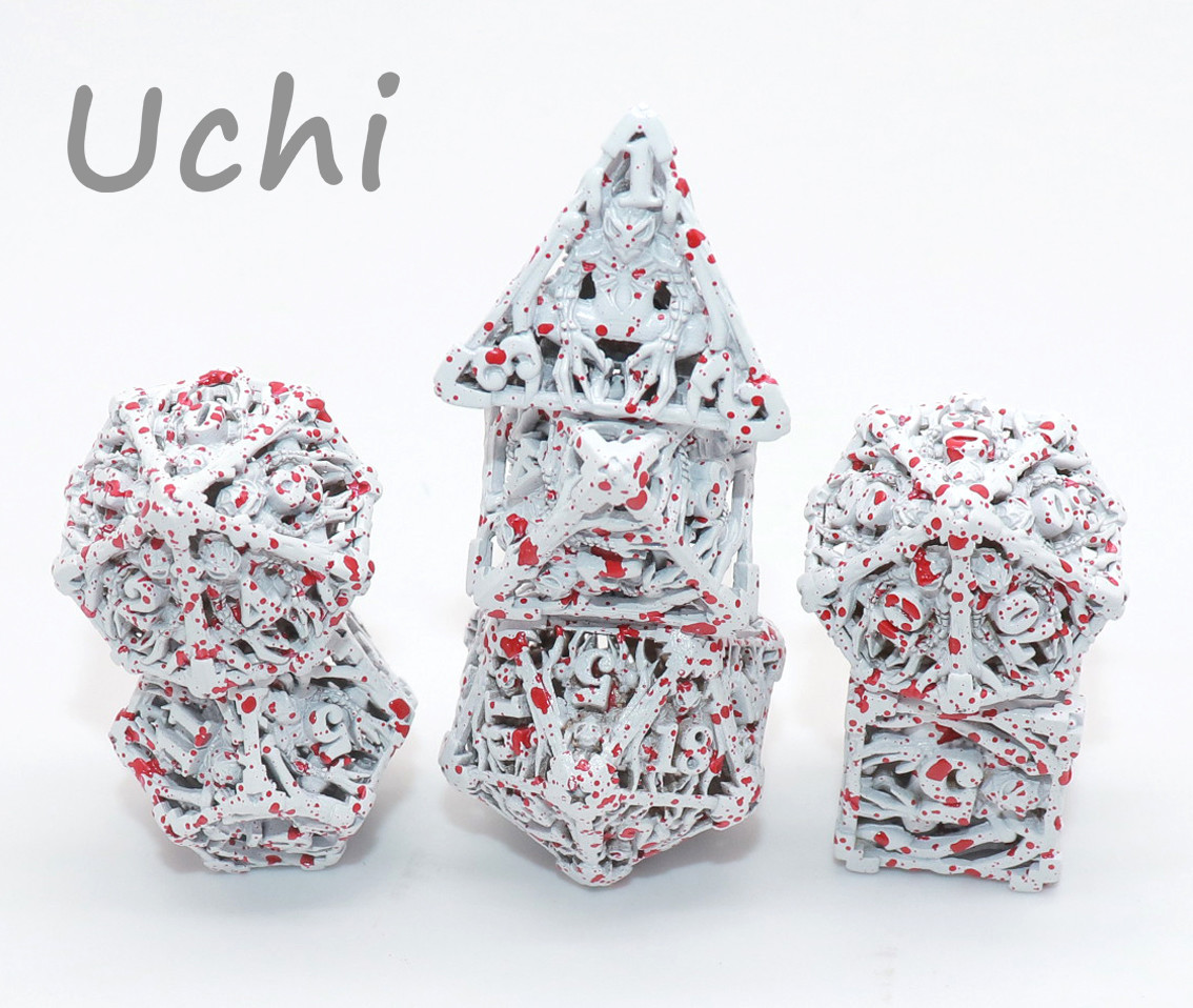 Кость белого металла мини Polyhedral вручает лить для собрания