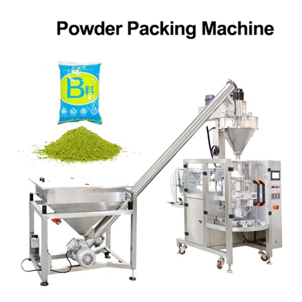 Fully Automatic Flour Spice Seasoning Condiment Washing Powder Pillow Bag Filling Packing Machine