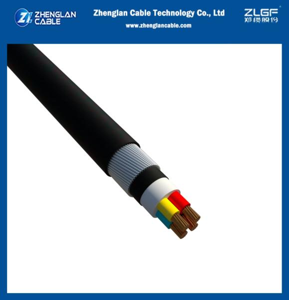 0.6/1kv LV basse tension SWA câble blindé souterrain 4x95 mm2 CU/XLPE/PVC/SWA/PVC IEC60520-1
