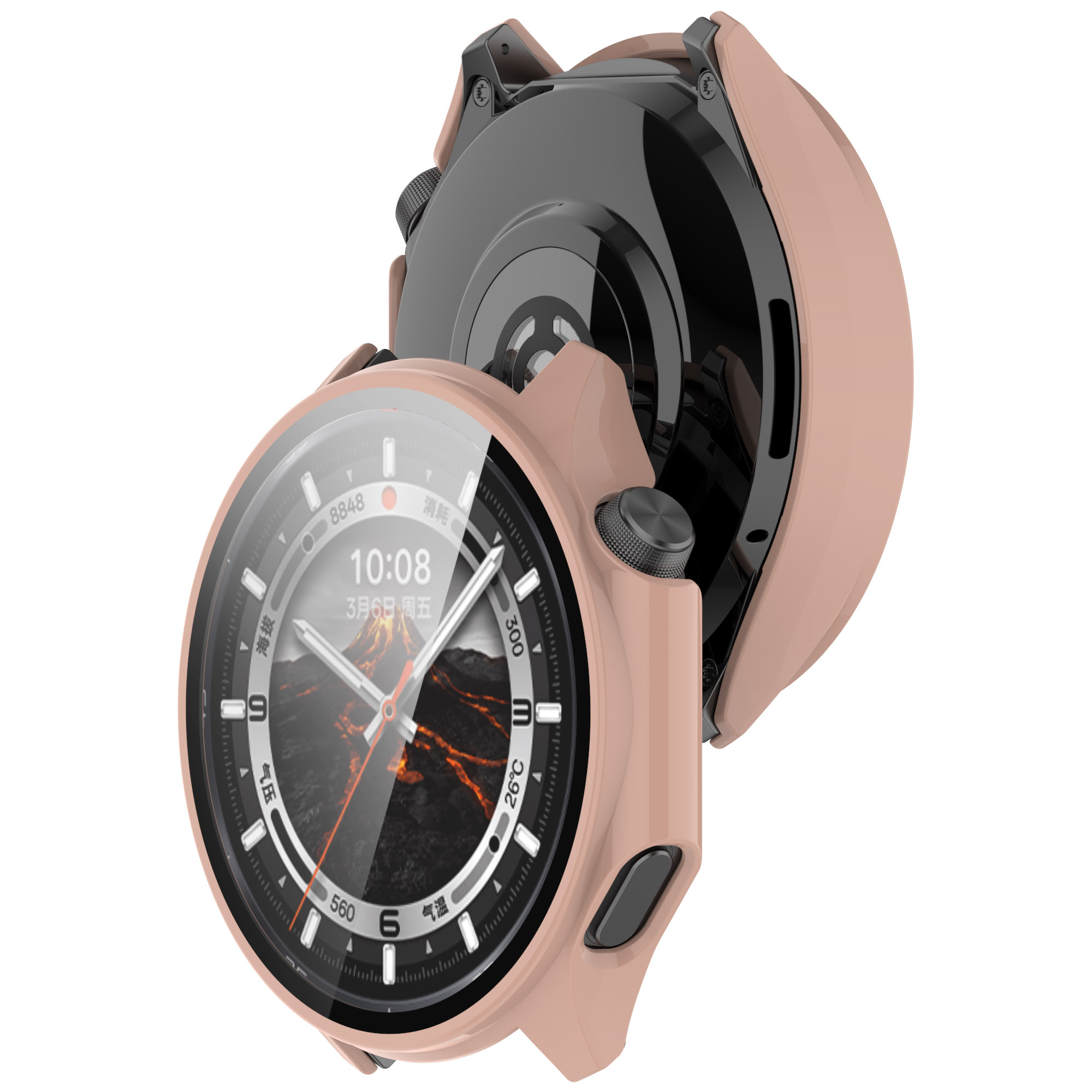 Cover Shell Case for OPPO Watch X2 with Tempered Glass Film for Watch 3 Screen Protector Film Cover Scratchproof Case