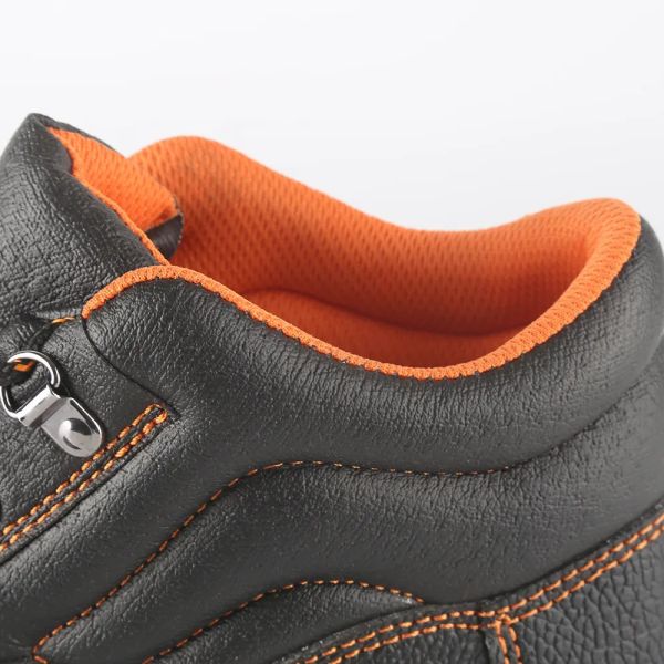 Chaussures en cuir authentique pour hommes en acier à orteils / en acier à plaques chaussures d'hiver résistantes au glissement