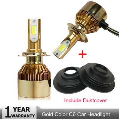 Car Headlight 72W 7600LM Led Light Bulbs H1 H3 H7 9005 9006 H11 H4 H13 9004 9007 Automobiles Headlamp 6000K+Dustcover
