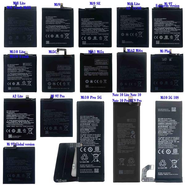Bateria recarregável para telemóvel Xiaomi Mi 3 4 5 6 4i 4C 5s 5s Plus Mi 4s 5 Pro