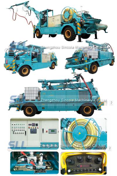 Crawler Type Concrete Spraying Equipment Machine 20m3 Per Hour Output