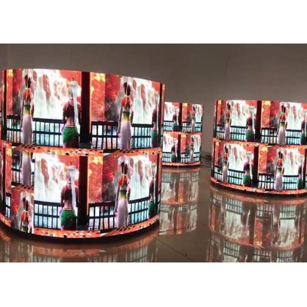 Indoor Soft Flexible LED Displays Module P4 60x30 Dots Rgb Video Wall Panel