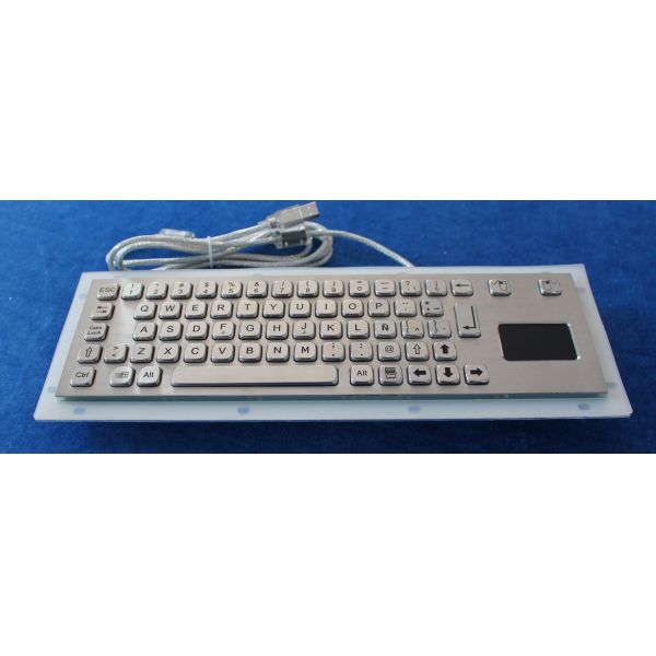 Stainless steel vandal - proof panel mount  Industrial Mini Keyboard / metallic keyboard