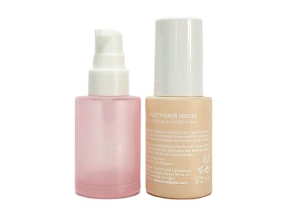 30Ml Face Cream Bottle 1oz Empty Black Frosted Glass Dropper Bottle