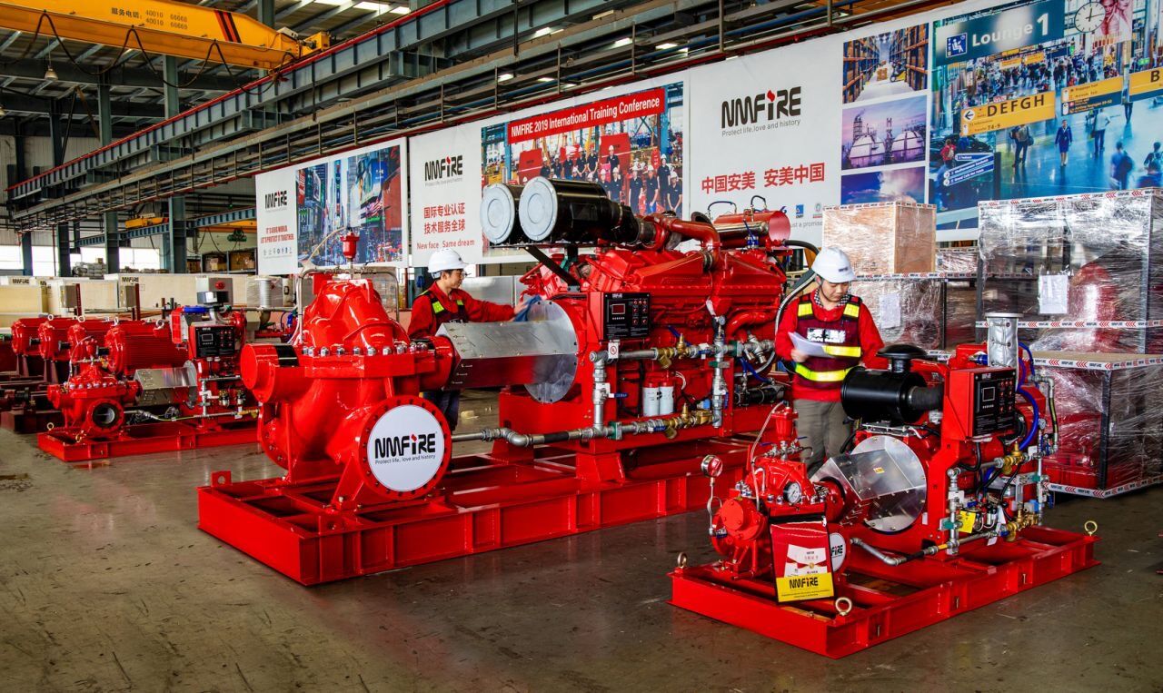 UL Listed FM Approved 2500 GPM Дизельный пожарный насос