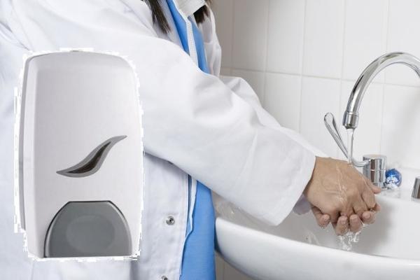 Bathroom Manual Soap Dispenser / Wall Mounted Hand Sanitizer Dispenser Refills