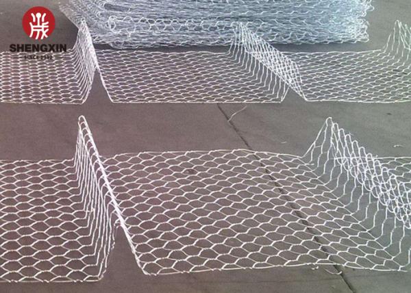 anti corrosive 3.0mm Hexagonal Wire Netting PVC Coated Gabion Baskets