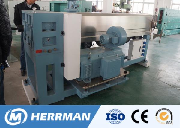 Single Screw Wire And Cable Extrusion Line PE PP PVC Extruder Machine NSK Bearing