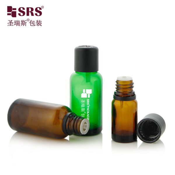 Hair Care Essence Liquid Empty Bottles With Child Proof Cap Glass Essential Oil Bottle