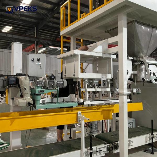 5kg 10kg 25kg Semi- Automatic Compost Fertilizer NPK Fertilizer Granule Bagging / Packing Machine