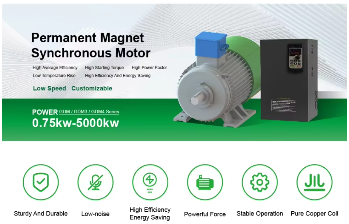 High Torque IP54 50Hz Permanent Magnet Motor For 3Phase AC Water Pumps
