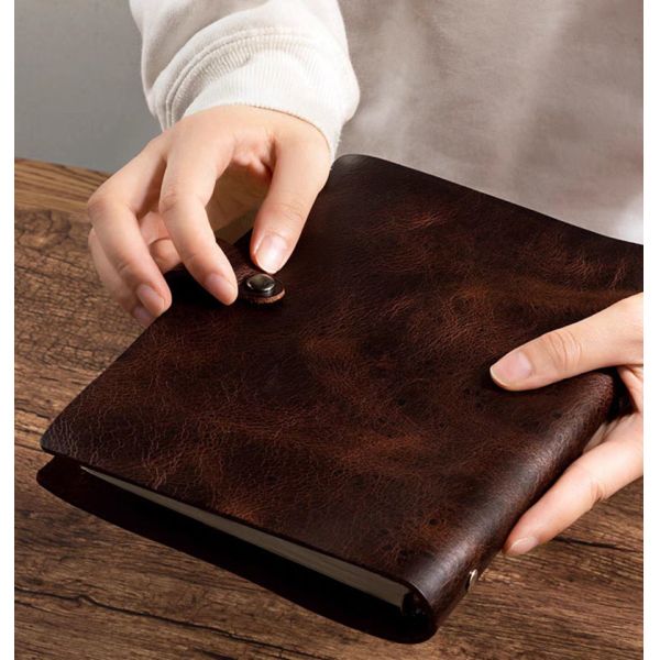Personalised PU Leather Bound Notebook Journal Printing Stationery Diary