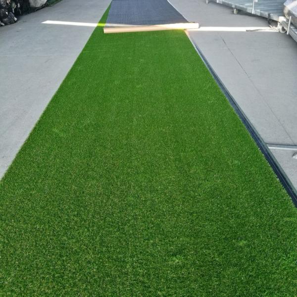 Outdoor Garden Artificial Grass / Fake Grass Front Garden 35mm Height V Shape