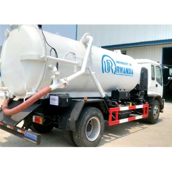ISUZU 4x2 Tanker Truck Trailer 6 Wheels 8M3 8000L Vacuum Sewage Tank Truck