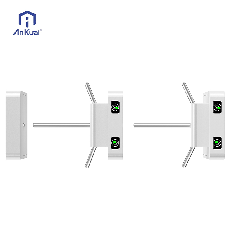 Brushless Fully Automatic Movement Tripod Turnstile Anti-Tailgating with Rfid Card /face Recognition/QR Code for Indoor