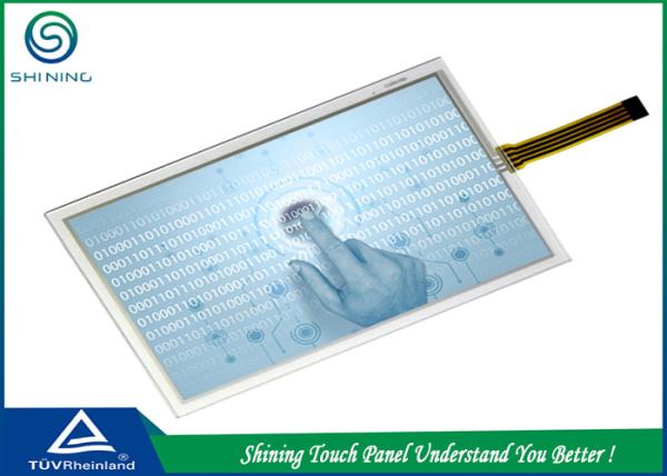 Single 4 Wire Touch Panel Resistive 8.5 Inch , ITO Glass Touch Panel