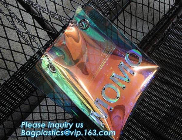 Crossbody Shoulder Messenger Bags Clear PVC Crossbody Bag Waterproof, Shoulder Strap PVC Clear Tote Bag, pack, pac, bags