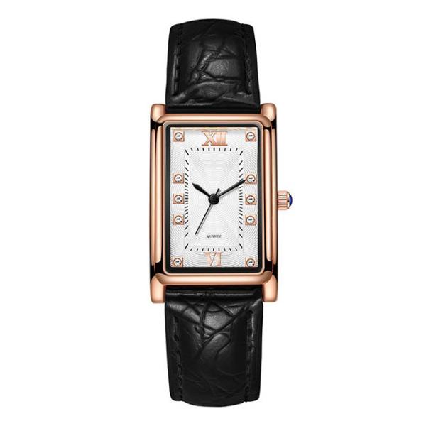 ODM Watch Couple Gift ROHS 42mm Quartz Square Watch Diamond Dial