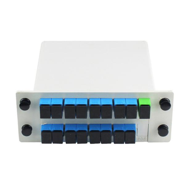 White FTTH PLC Splitter In SC APC/UPC Fiber Optic LGX Cassette Splitter 1x4 8 16 32